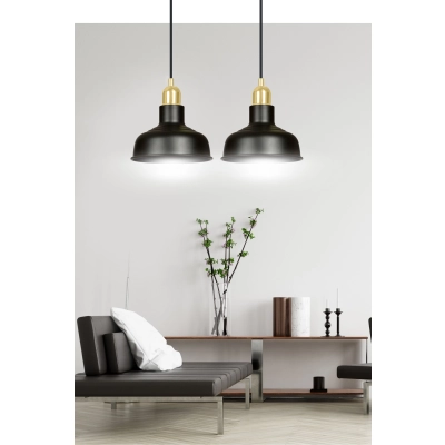 Lampa wisząca  IBOR 2 BLACK 1042/2 EMIBIG