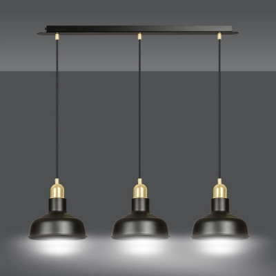 Lampa wisząca  IBOR 3 BLACK 1042/3 EMIBIG