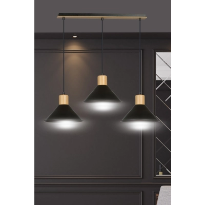 Lampa wisząca  ROWEN 3 BLACK 1044/3 EMIBIG