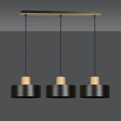 Lampa wisząca  TORIN 3 BLACK 1046/3 EMIBIG