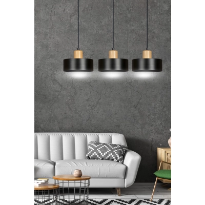 Lampa wisząca  TORIN 3 BLACK 1046/3 EMIBIG