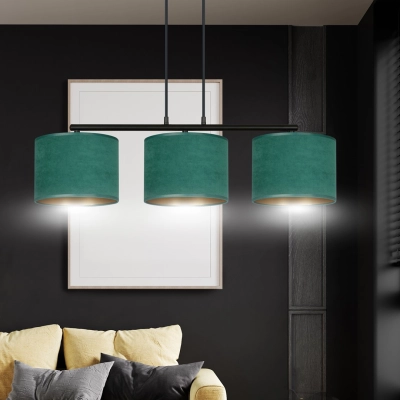 Lampa wisząca HILDE 3 BL GREEN 1051/3 EMIBIG