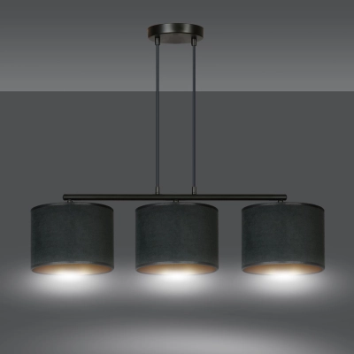 Lampa wisząca HILDE 3 BL BLACK 1054/3 EMIBIG