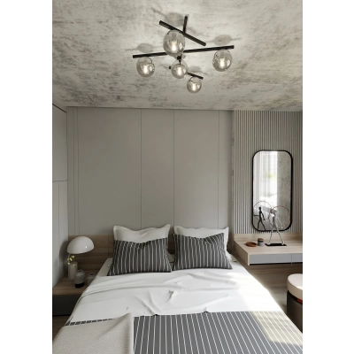Lampa sufitowa  SMART 5 BLACK/GRAFIT 1104/5 EMIBIG