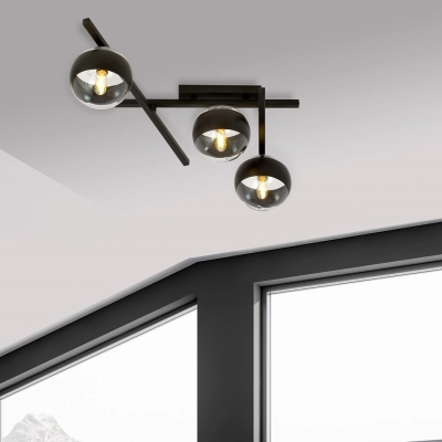Lampa sufitowa  SMART 3 BLACK/STRIPE 1105/3 EMIBIG