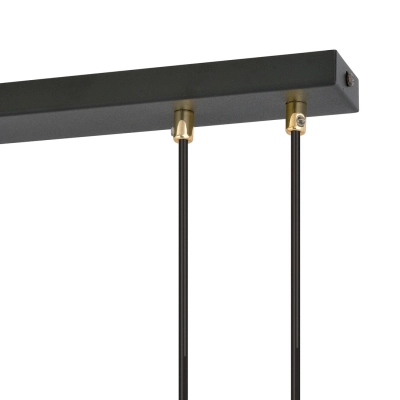 Lampa wisząca GLAM 3 BLACK/TRANSPARENT 1114/3 EMIBIG