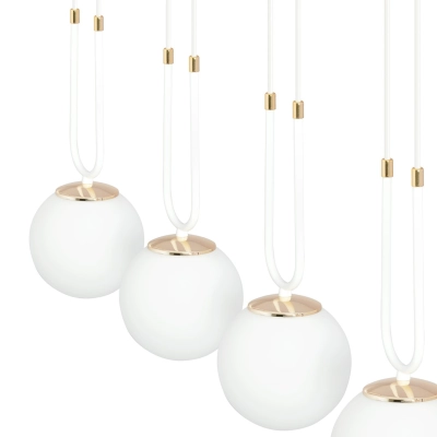 Lampa wisząca GLAM 4 WHITE/OPAL 1115/4 EMIBIG