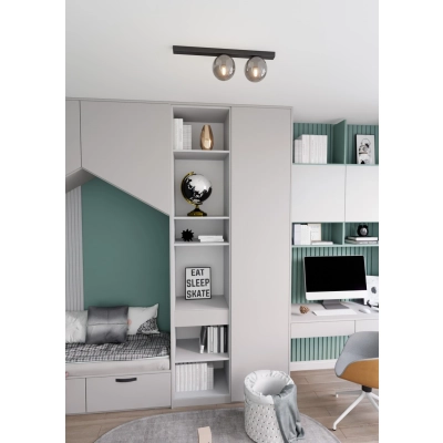 Lampa sufitowa  FIT 2 BLACK/GRAFIT 1122/2 EMIBIG