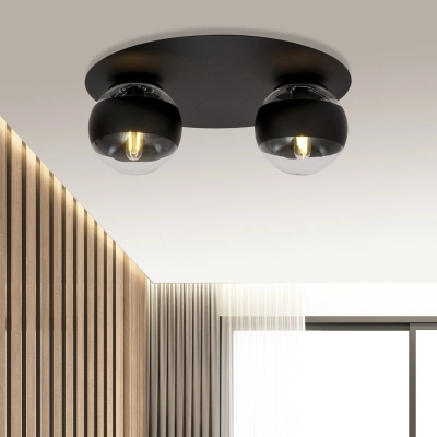 Lampa sufitowa  SOLAR 2 BLACK/STRIPE 1129/2 EMIBIG