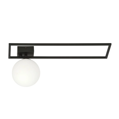Lampa sufitowa  IMAGO 1B BLACK/OPAL 1130/1B EMIBIG