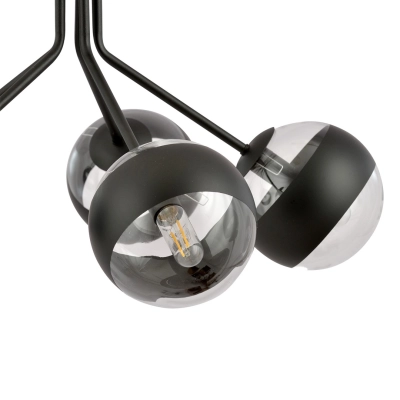 Lampa wisząca NOVA 5 BLACK/STRIPE 1139/5 EMIBIG