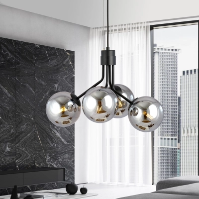 Lampa wisząca NOVA 4 BLACK/GRAFIT 1140/4 EMIBIG