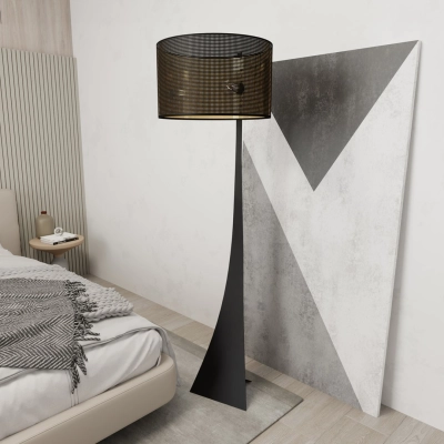 Lampa podłogowa ESTRELLA LP1 BLACK/GOLD 1156/LP1 EMIBIG