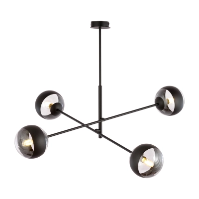 Żyrandol LINEAR 4 BLACK/STRIPE 1168/4 EMIBIG