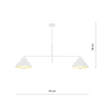 Żyrandol MAVERICK 2 WHITE  1212/2 EMIBIG