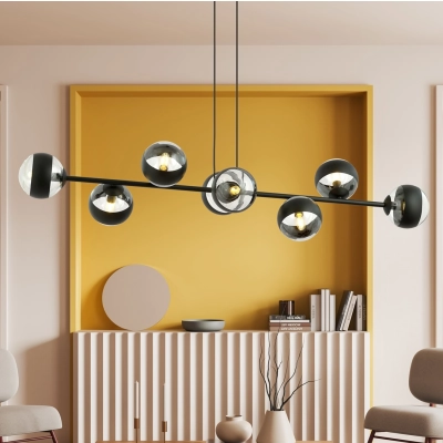 Lampa wisząca  ROSSI 8 BL STRIPE 1229/8 EMIBIG