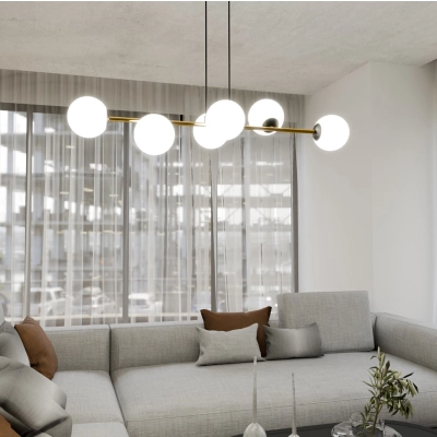 Lampa wisząca GRAVITY 6 BL OPAL 1241/6 EMIBIG