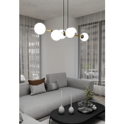 Lampa wisząca GRAVITY 6 BL OPAL 1241/6 EMIBIG