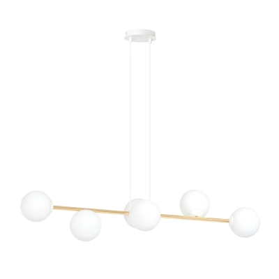 Lampa wisząca GRAVITY 6 WH GOLD 1242/6 EMIBIG