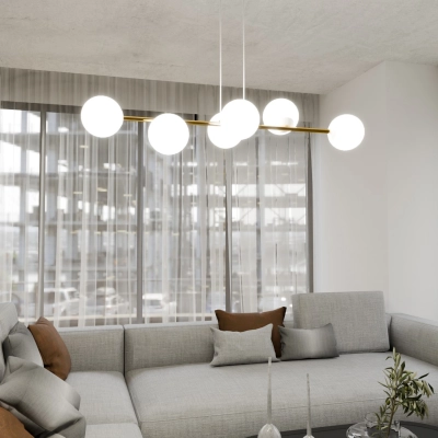 Lampa wisząca GRAVITY 6 WH GOLD 1242/6 EMIBIG