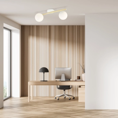 Lampa sufitowa  SPLENDI 2 WH OPAL 1249/2 EMIBIG