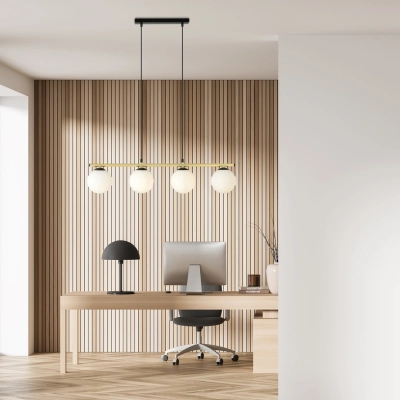 Lampa wisząca ALORA 4 BL OPAL 1254/4 EMIBIG