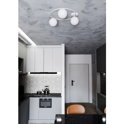 Lampa sufitowa  SOPRA 3 WH OPAL 1258/3 EMIBIG