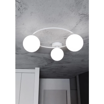 Lampa sufitowa  SOPRA 3 WH OPAL 1258/3 EMIBIG