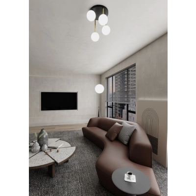 Lampa sufitowa  DOLCE 4 BL OPAL 1260/4 EMIBIG