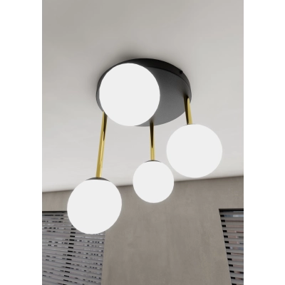 Lampa sufitowa  DOLCE 4 BL OPAL 1260/4 EMIBIG