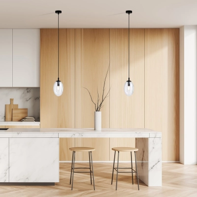 Lampa wisząca ASTRAL 1 BL TRANSPARENT 1265/1 EMIBIG