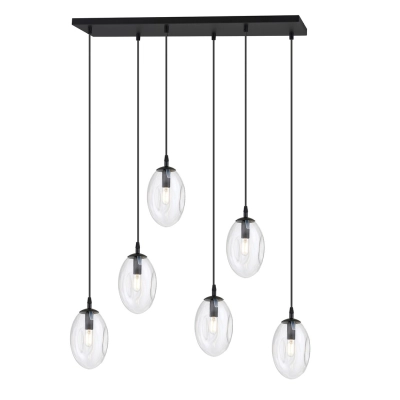 Lampa wisząca ASTRAL 6 BL TRANSPARENT 1265/6 EMIBIG