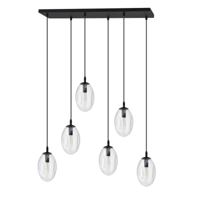 Lampa wisząca ASTRAL 6 BL TRANSPARENT 1265/6 EMIBIG