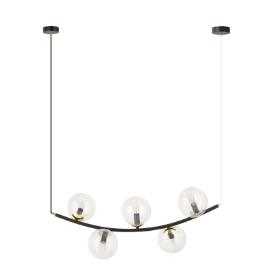 Lampa wisząca RITZ 5 BL TRANSPARENT 1296/5 EMIBIG