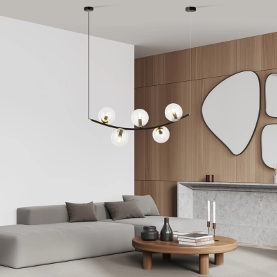 Lampa wisząca RITZ 5 BL TRANSPARENT 1296/5 EMIBIG