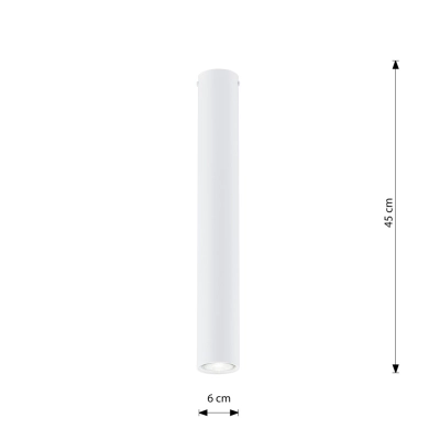 Lampa sufitowa TECNO 1L WHITE 1317/1L EMIBIG