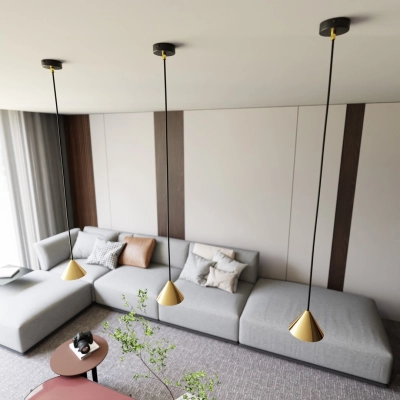 Lampa wisząca ELIT 1 BL GOLD 1329/1 EMIBIG
