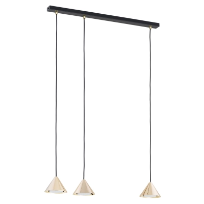 Lampa wisząca ELIT 3 BL GOLD 1329/3 EMIBIG
