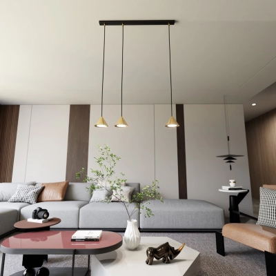 Lampa wisząca ELIT 3 BL GOLD 1329/3 EMIBIG