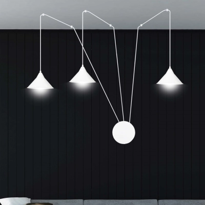 Lampa wisząca ABRAMO 3 WHITE 159/3 EMIBIG