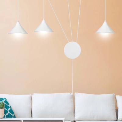 Lampa wisząca ABRAMO 3 WHITE 159/3 EMIBIG