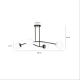 Lampa sufitowa  HALLDOR 4 BLACK 1024/4 EMIBIG