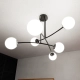 Lampa sufitowa  HALLDOR 6 BLACK 1024/6 EMIBIG