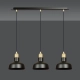 Lampa wisząca  IBOR 3 BLACK 1042/3 EMIBIG