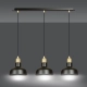 Lampa wisząca  IBOR 3 BLACK 1042/3 EMIBIG
