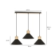 Lampa wisząca  ROWEN 3 BLACK 1044/3 EMIBIG