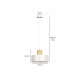 Lampa wisząca  TORIN 1 WHITE 1047/1 EMIBIG