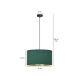 Lampa wisząca HILDE 1 BL GREEN 1051/1 EMIBIG