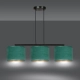 Lampa wisząca HILDE 3 BL GREEN 1051/3 EMIBIG