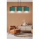 Lampa wisząca HILDE 3 BL GREEN 1051/3 EMIBIG